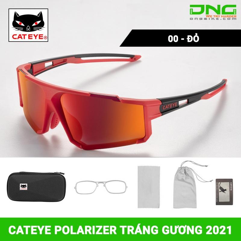 Kính xe đạp thể thao CATEYE POLARIZER tráng gương 2021