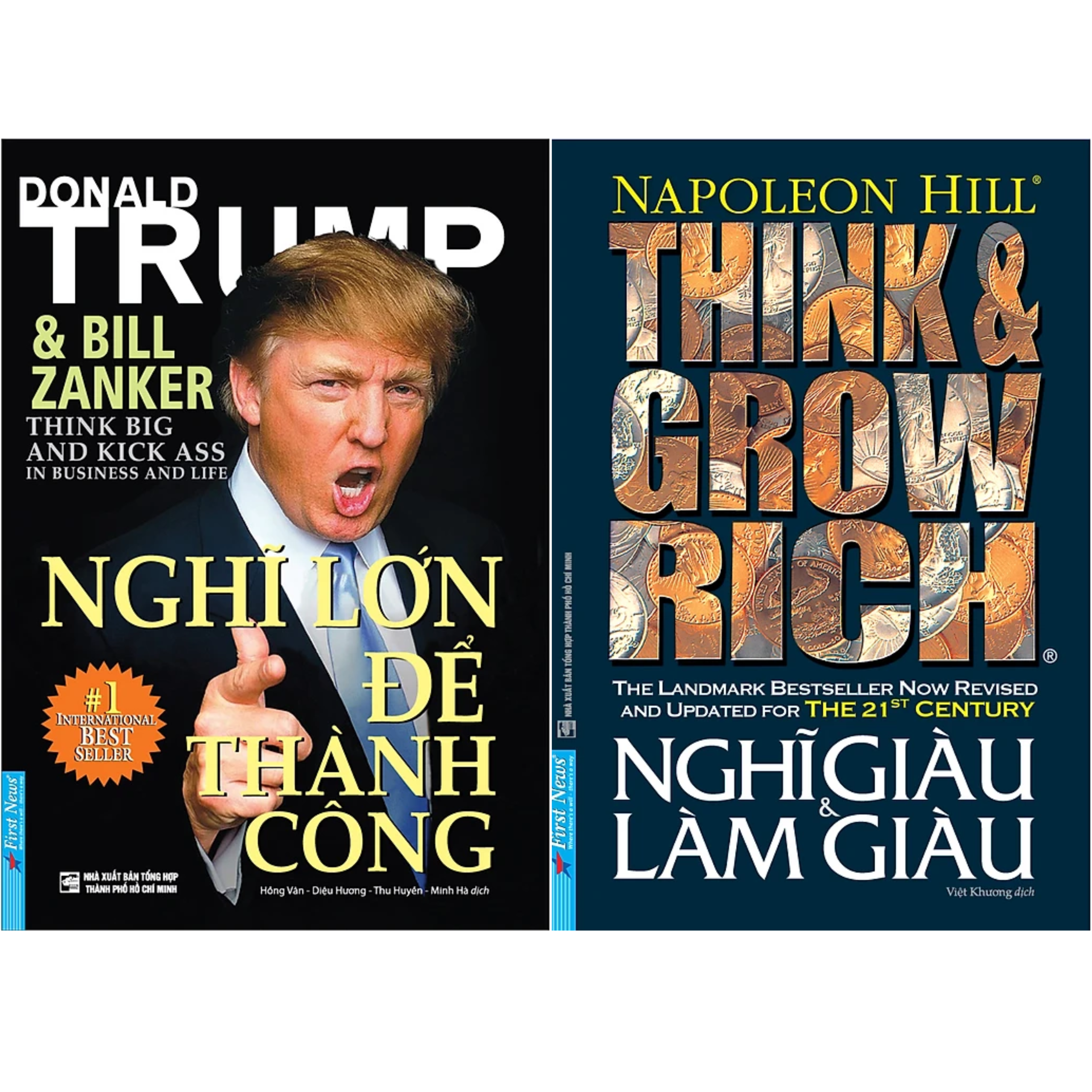 Combo 2Q: Nghĩ Lớn Để Thành Công - Donald Trump + Nghĩ Giàu Và Làm Giàu