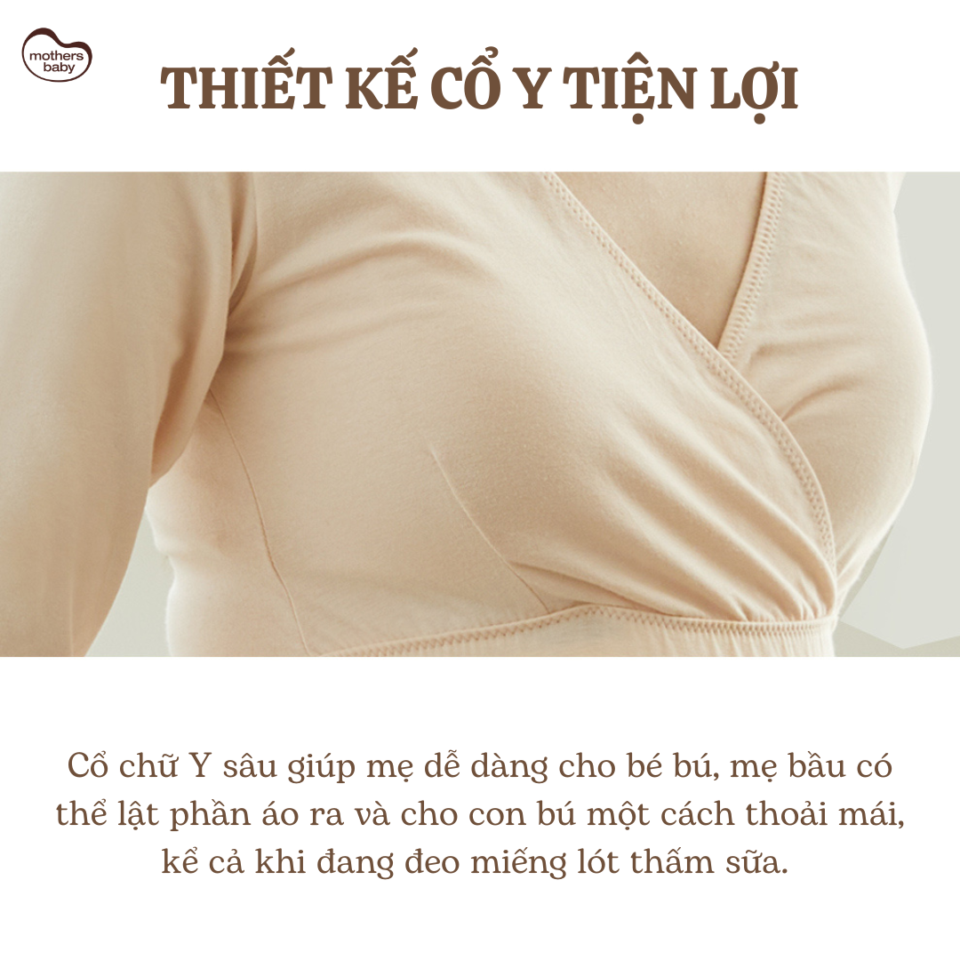 Đồ Bộ Bầu Và Sau Sinh, Đồ Ngủ Cho Mẹ, Chất Liệu Cotton Cao Cấp - Thương Hiệu Mothersbaby Hàn Quốc