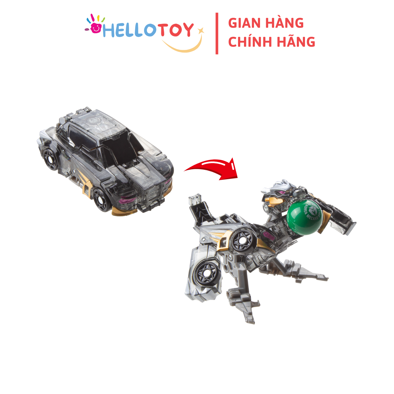 Đồ Chơi Xe Hơi Biến Hình MECARD BALL Werther - Hellotoy