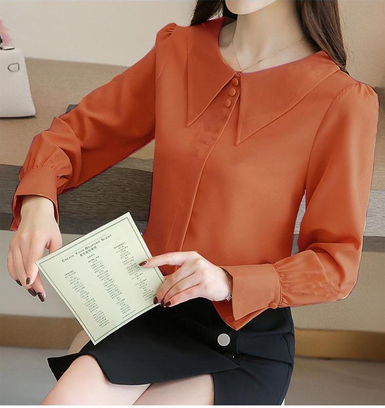 ÁO SƠ MI CỔ SEN 3 NÚT
