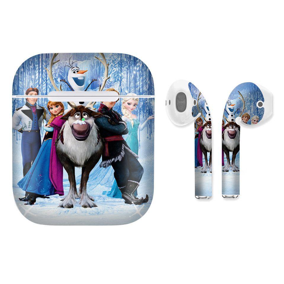 Miếng dán skin cho AirPods in hình Frozen - fil0x002 (AirPods ,1 2, Pro, TWS, i12)