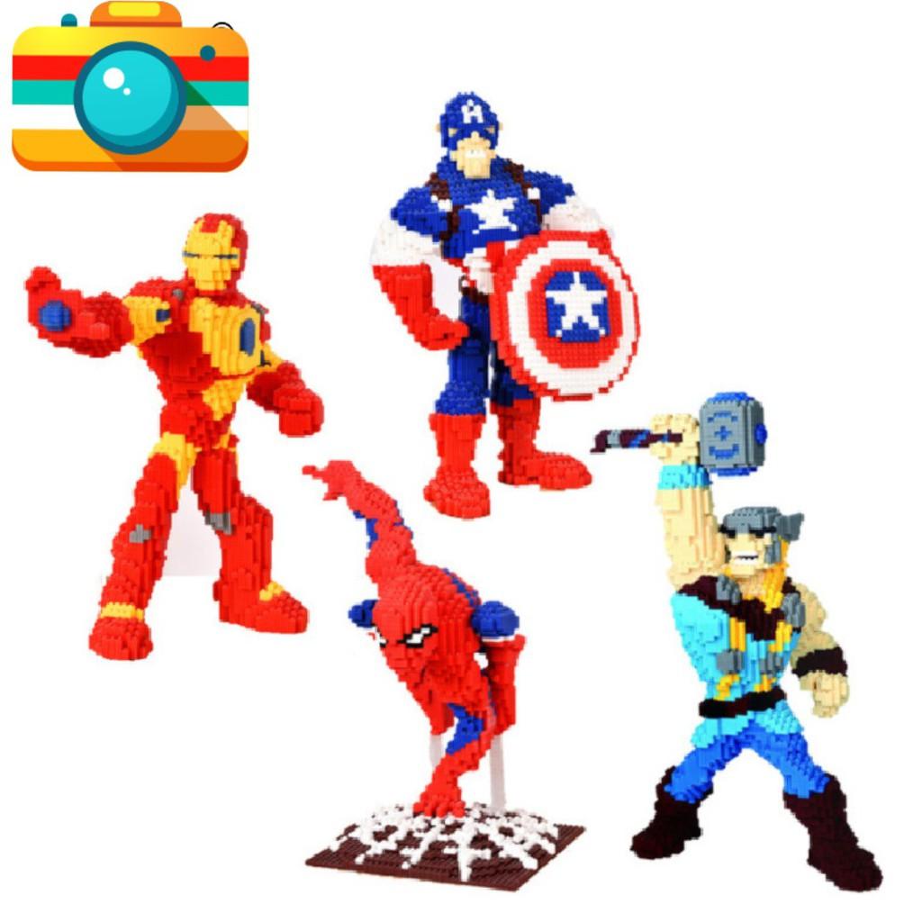 -Lắp Ráp Xếp Hình Nanoblocks Nhân vật hoạt hình cartoon - 1 hộp 1 con