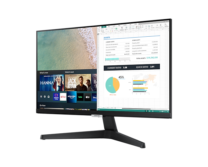 Màn Hình Thông Minh Samsung LS24AM506NEXXV ( 24 Inch / 1,920 x 1,080 FHD / 14ms / 60Hz / IPS / HĐH Tizen / HDMI / Loa ) - Hàng chính hãng