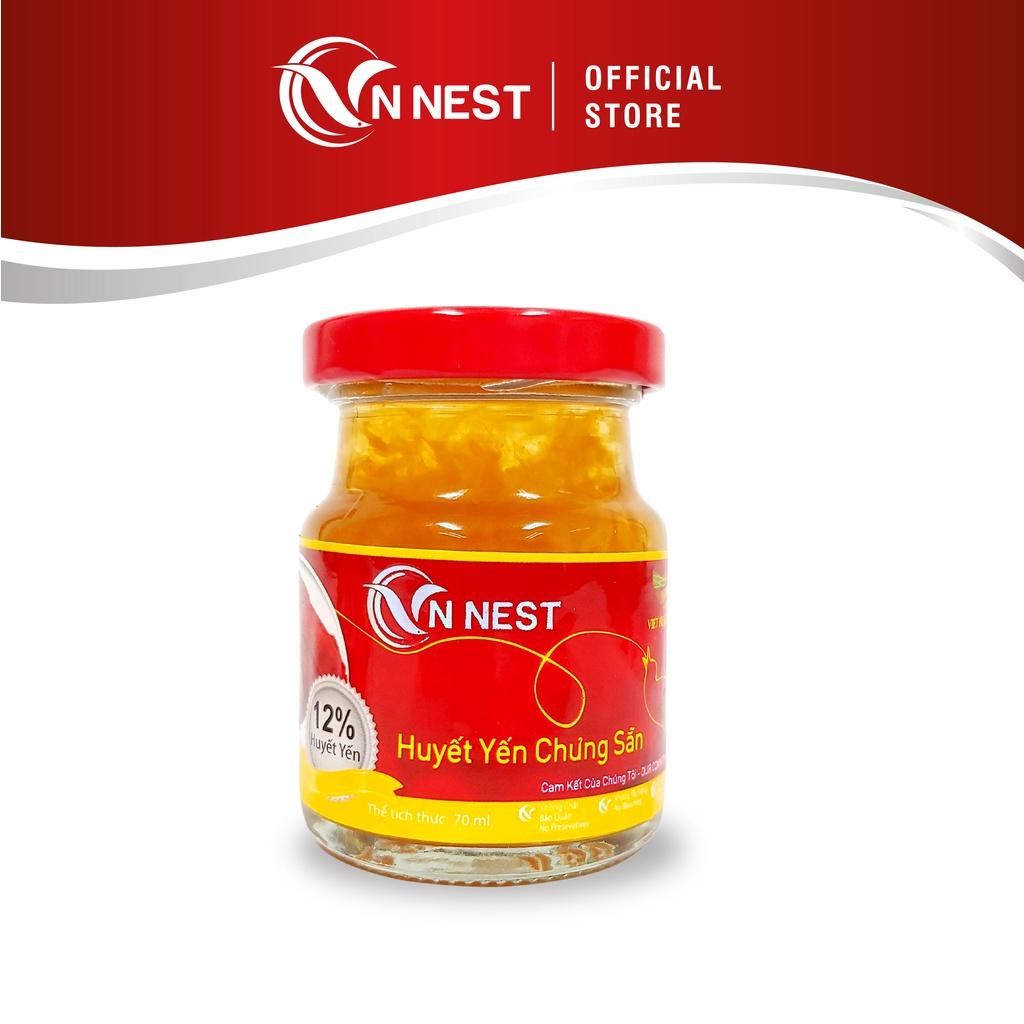 Yến Chưng Sẵn Huyết Yến 12% (1 Lọ x 70ml) - Vnnest