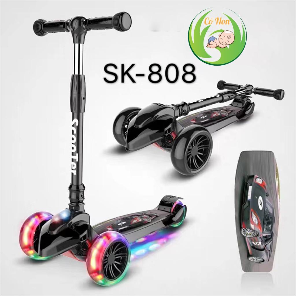 Xe Scooter Sk-808 3 bánh phát sáng size lớn cho bé