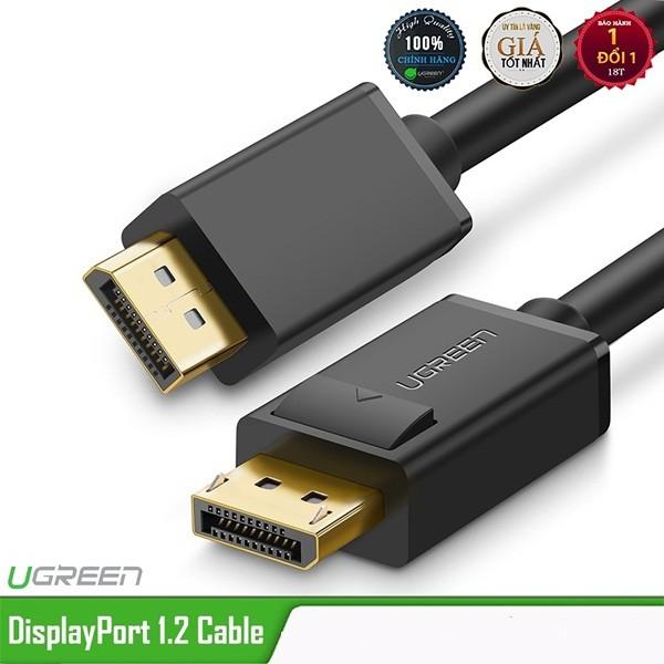 Cáp Displayport 1,5m chính hãng Ugreen 10245 hỗ trợ 2K*4K,3D