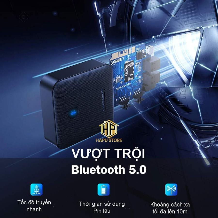 Bộ thu phát Bluetooth 5.0 hỗ trợ APTX Ugreen 70158 cao cấp - Hàng Chính Hãng