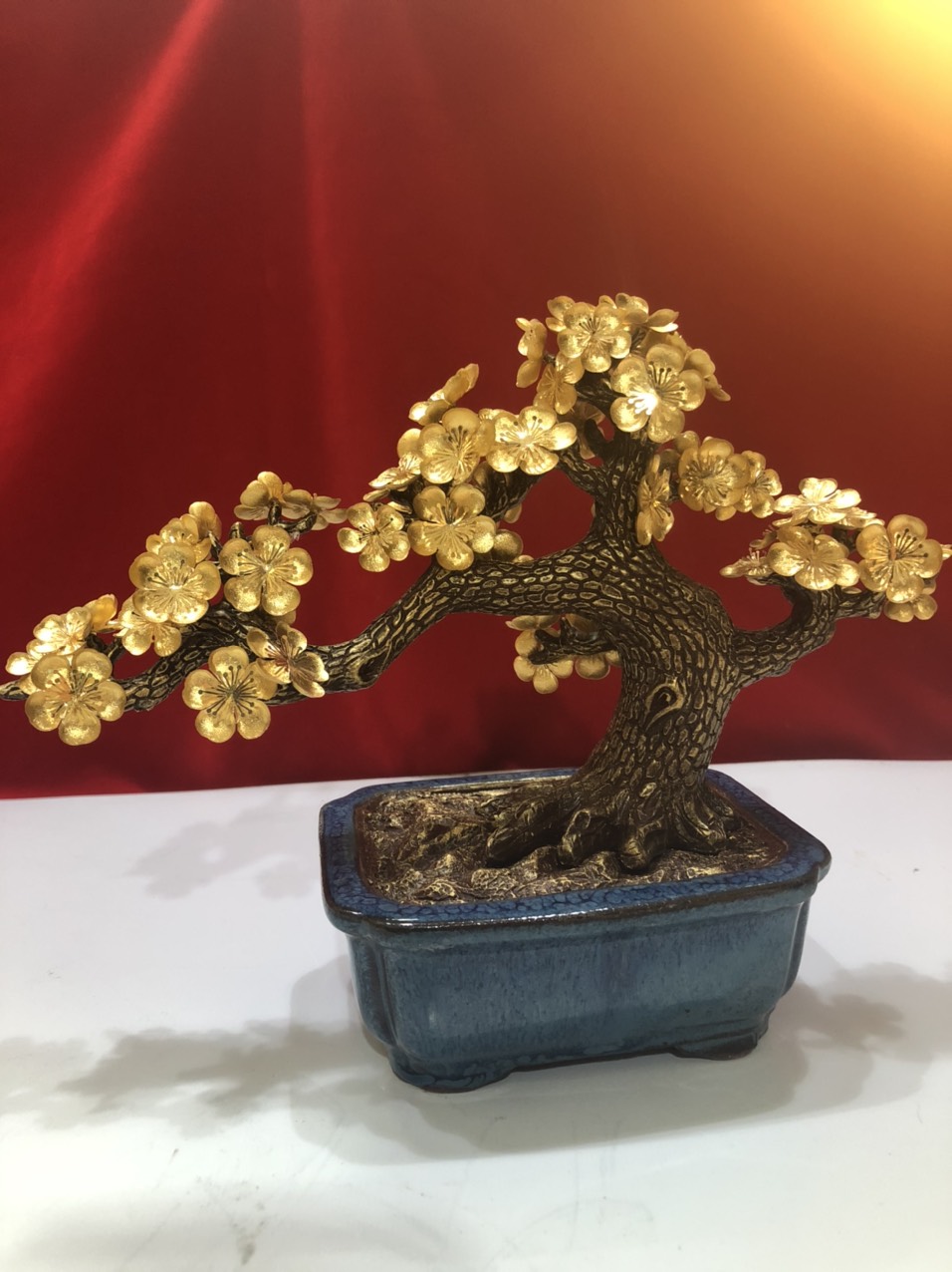 Cây mai mạ vàng 24k,quà tặng đẳng cấp tết 2021