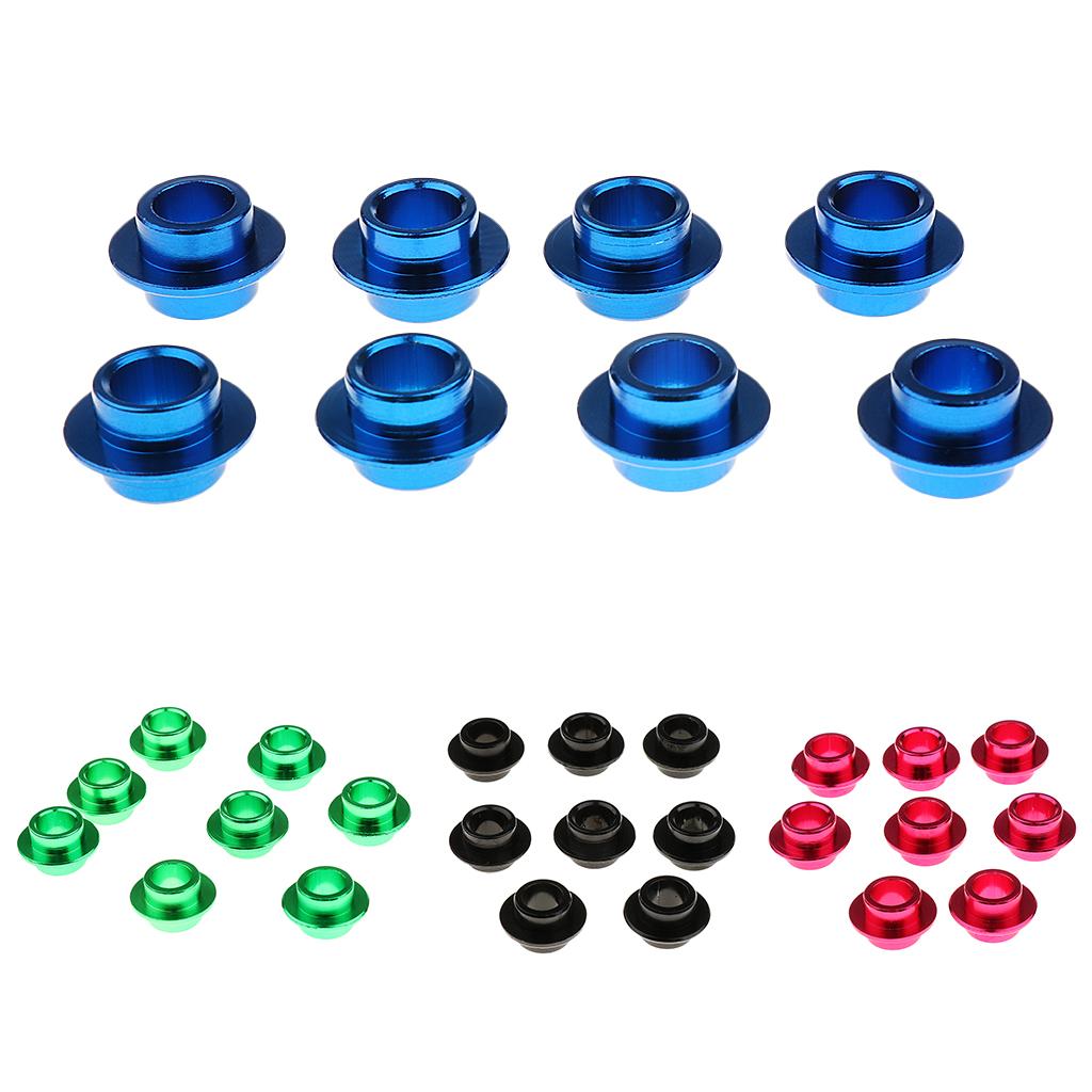 8pcs Skateboard Scooter Roller Inline Skate Wheels Bearing Spacer - 4 Colors