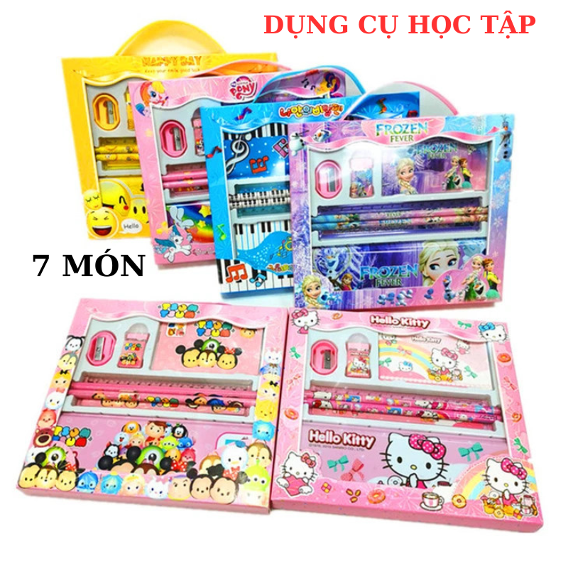 BỘ DỤNG CỤ 7 MÓN SỬ DỤNG CHO VIỆC HỌC TẬP CHO BÉ-HT