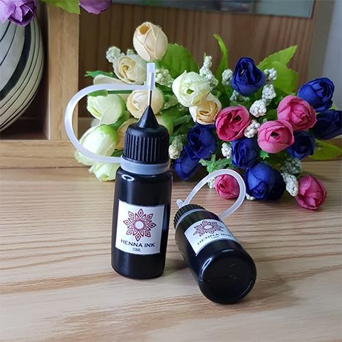 Mực tạm thời HENNA INK đầu kim 10ml