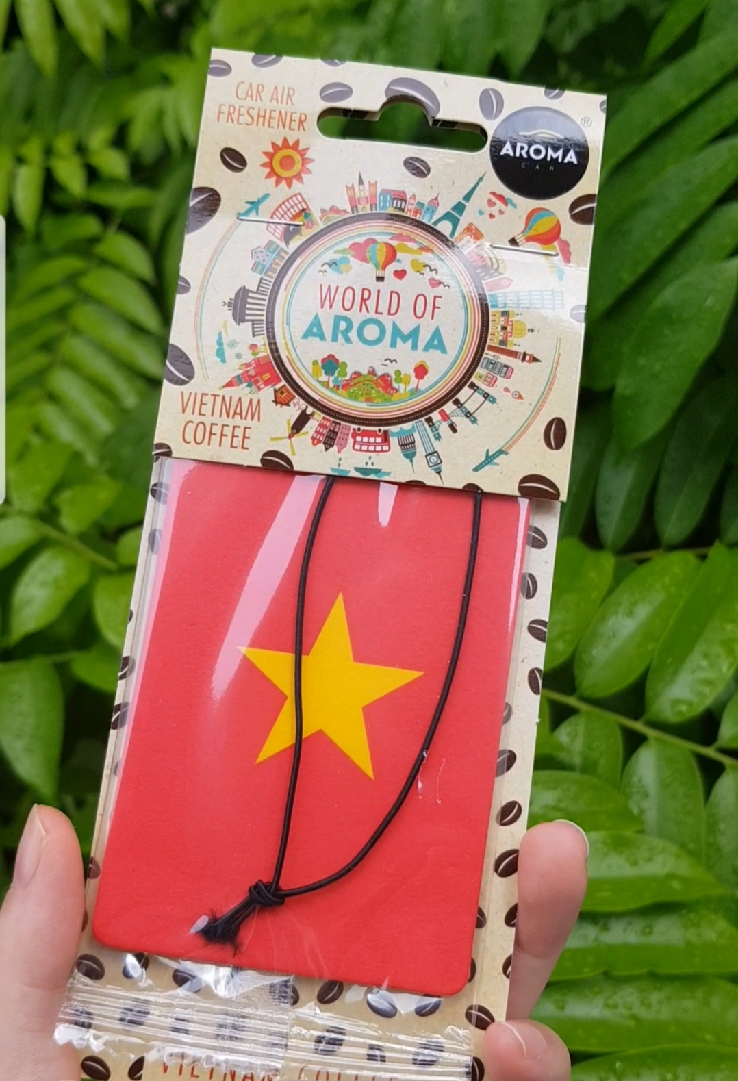 Lá thơm cờ Việt Nam - Aroma Car Vietnam Flag Limited