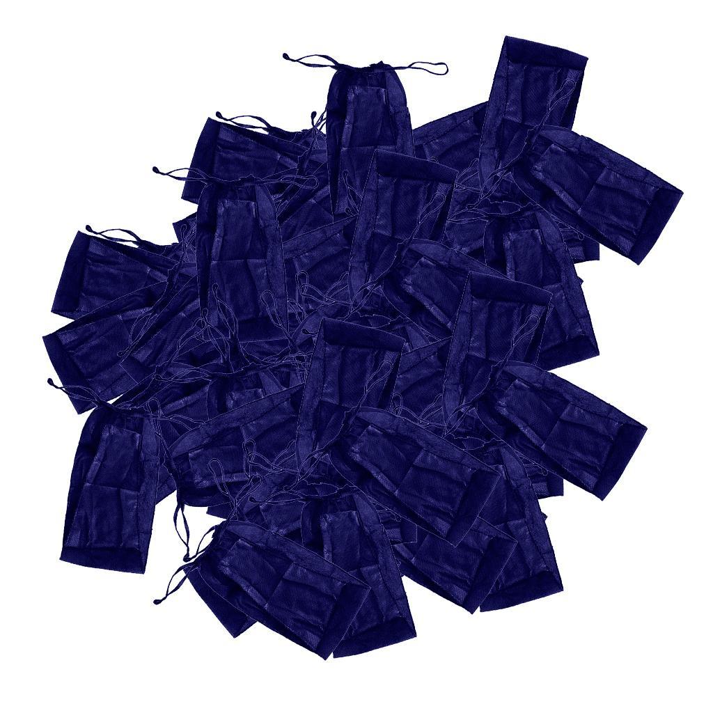 100X women's disposable non-woven underwear panties for beauty spa sauna blue,