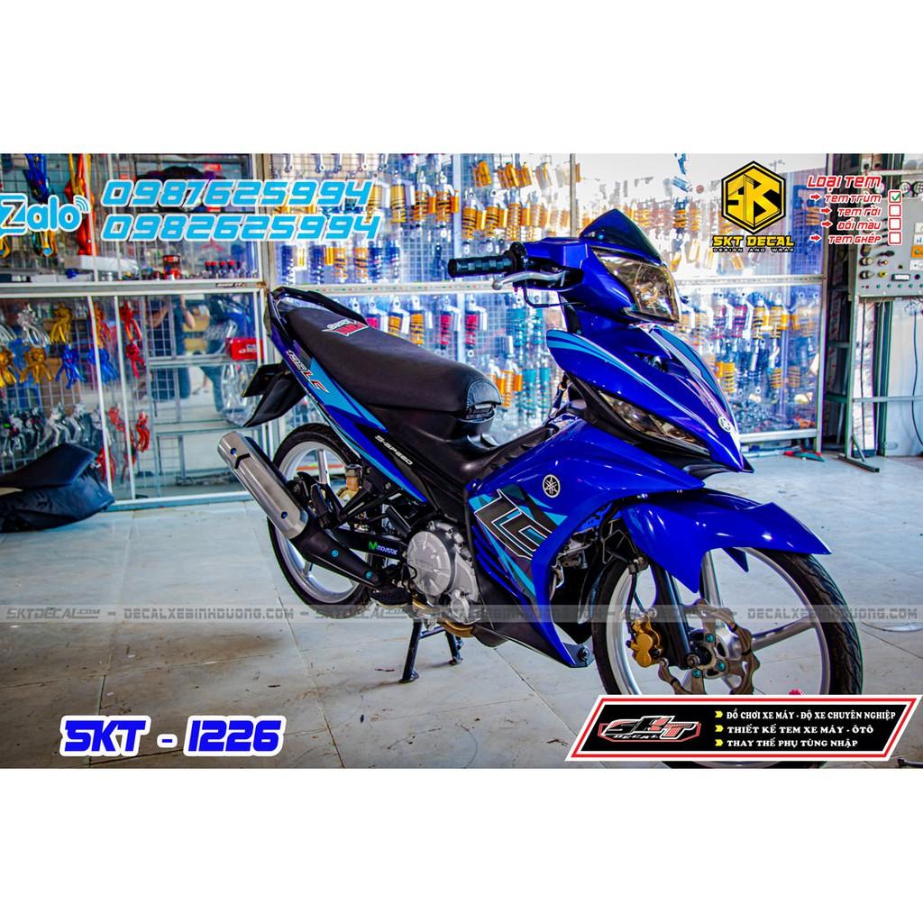 tem trùm dành cho exciter 135 xanh đen lc