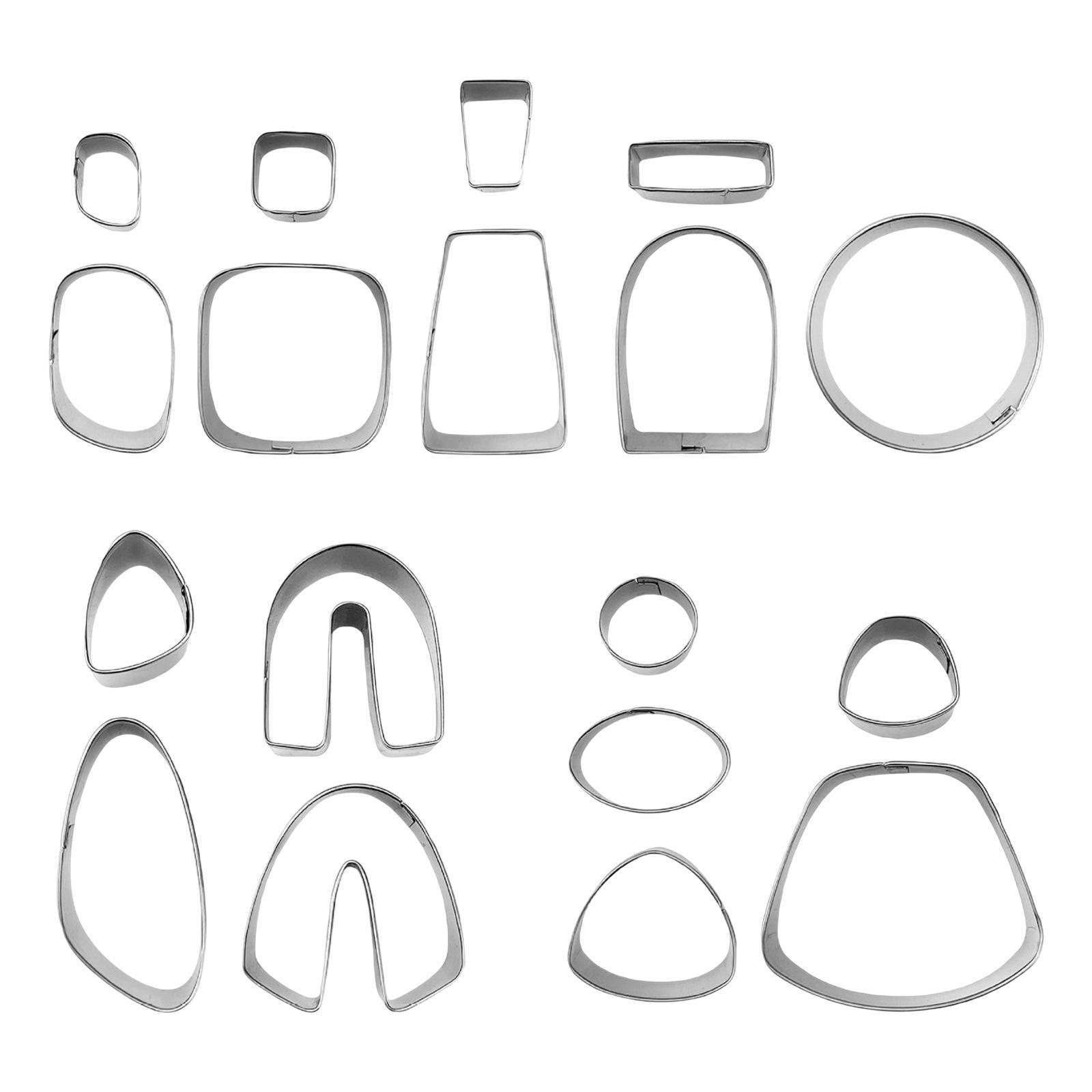 18 Pieces Polymer Clay Stainless Steel DIY Handmade for Earring