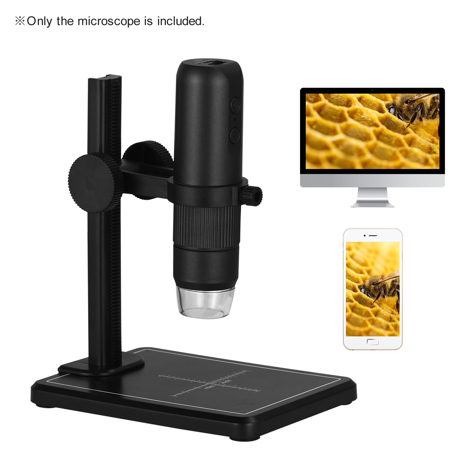 WiFi Wireless Digital Microscope Handheld Portable Microscope Camera 50X to 1000X Magnification 8 Adjustable LED