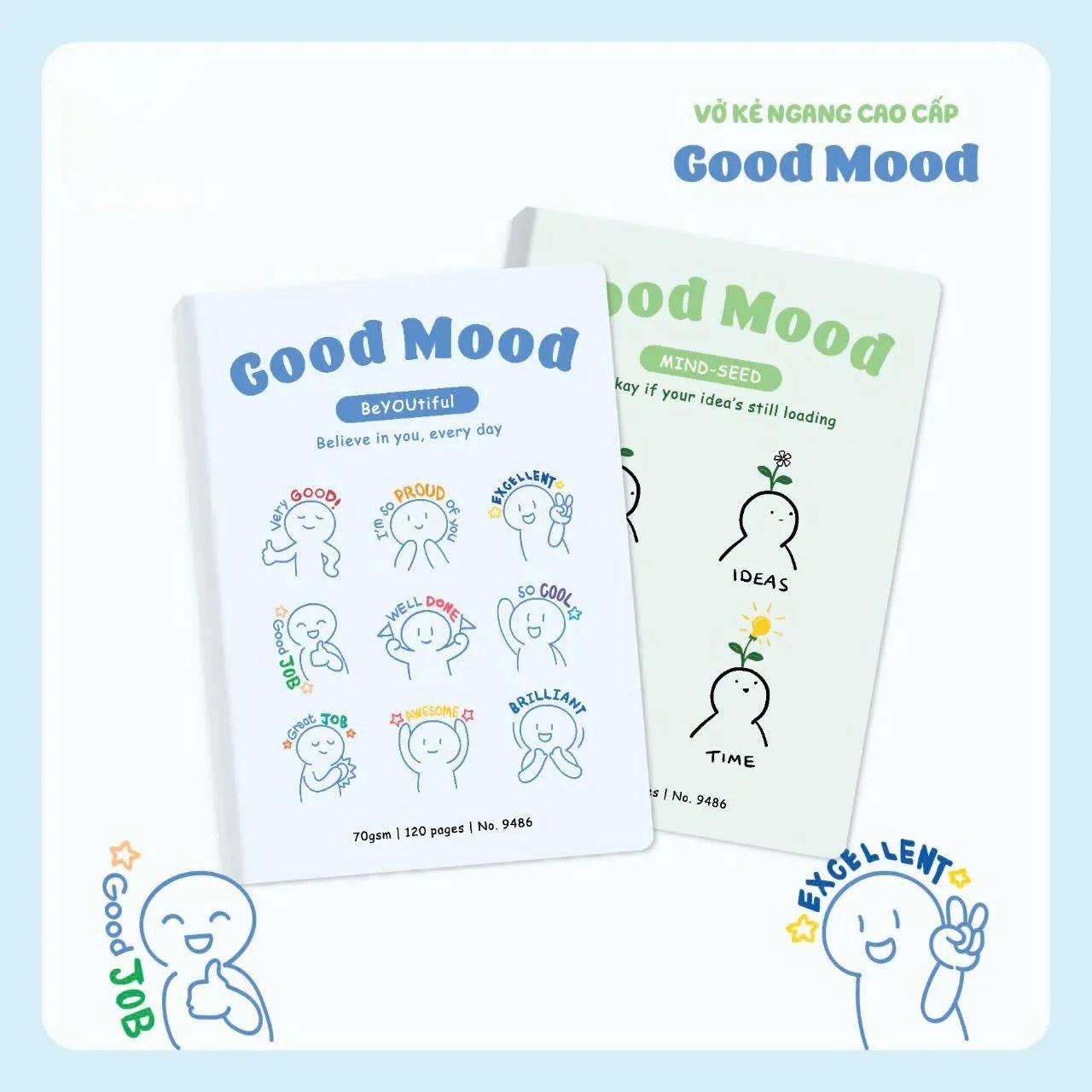 Tập Học Sinh Good Mood - Kẻ Ngang - 120 Trang 70gsm - Hải Tiến 9486 (Mẫu Bìa Giao Ngẫu Nhiên)