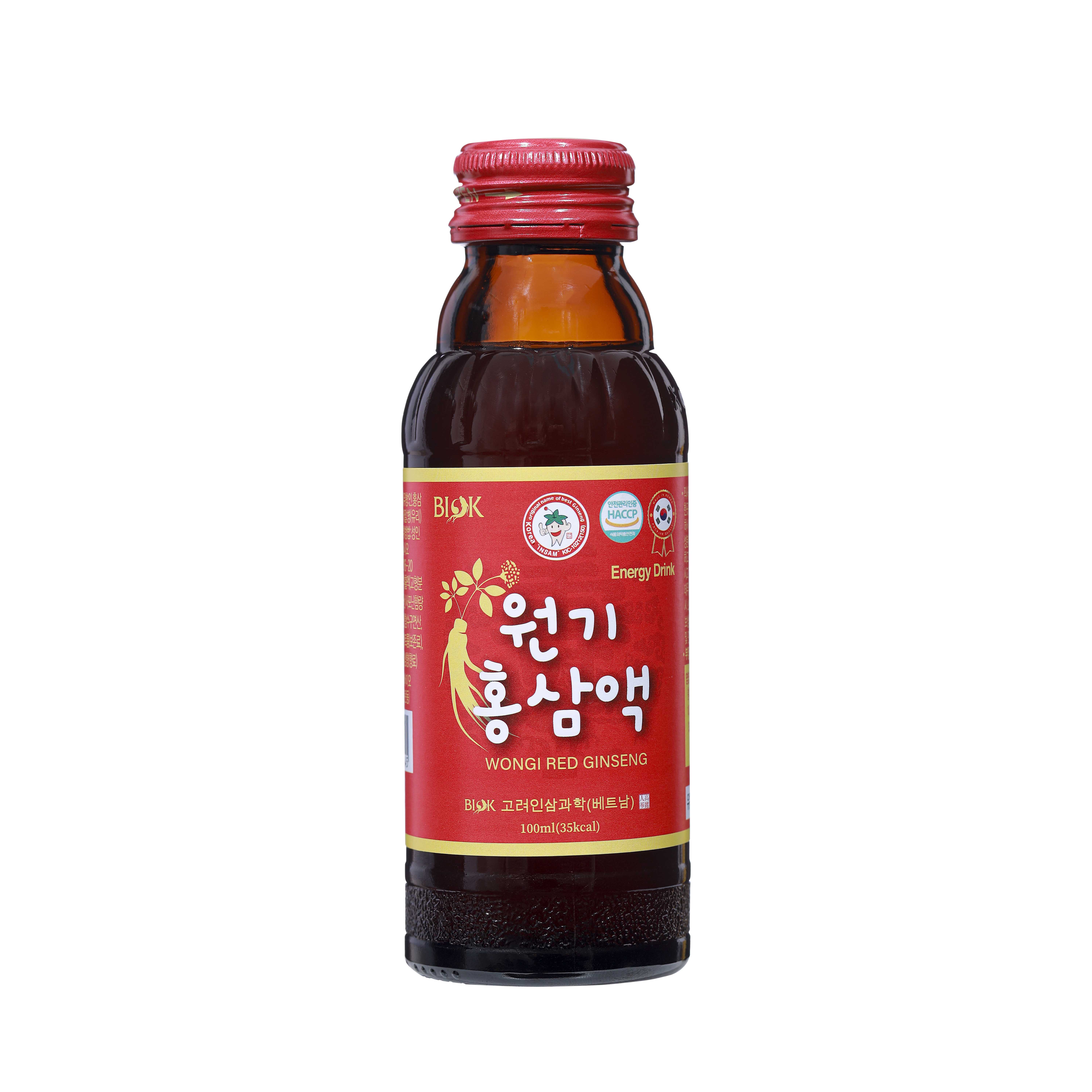 Nước hồng sâm wongi Wellbio biok hàn quốc hộp 10 chai x 100ml