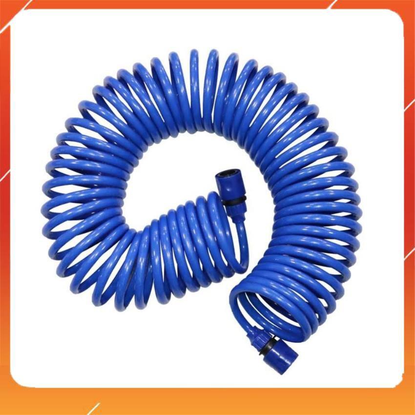 Bộ vòi xịt nước tưới cây đa năng 8 chế độ kèm dây tưới dạng lò xo co dãn 815814 loại 10m