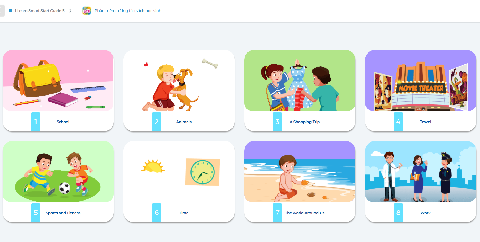 I-Learn Smart Start Grade 5 - Ứng dụng phần mềm tương tác sách học sinh