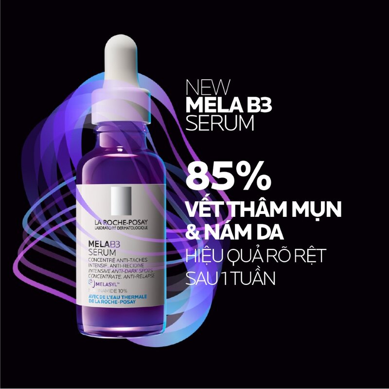 Dưỡng chất giảm thâm nám và dưỡng sáng toàn diện La Roche-Posay Mela B3 serum 30ml