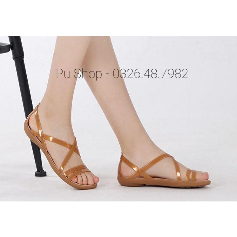 Giày Sandal nữ quai chéo đế bệt