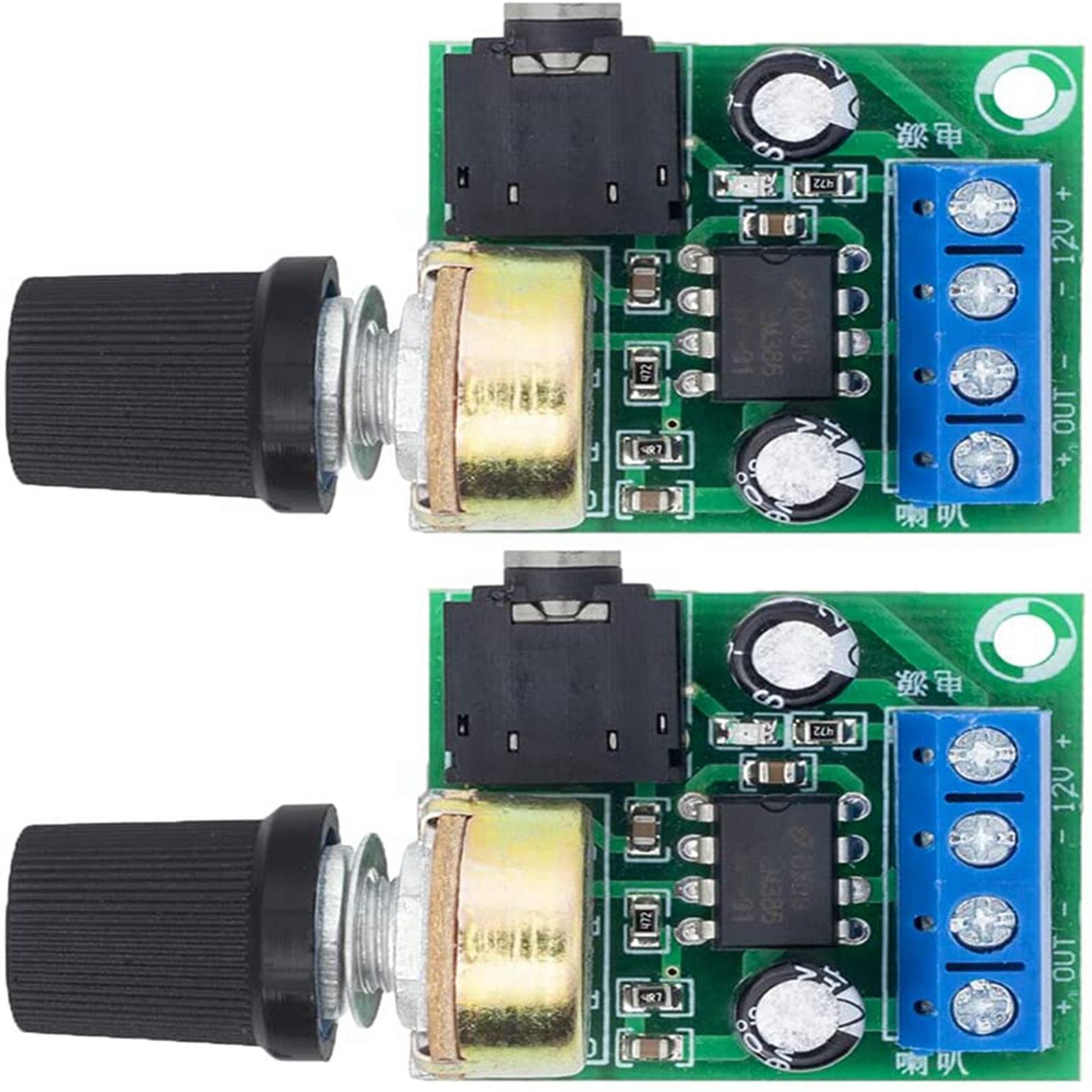 2Pcs LM386 Amplifier Board Power Amplifier Board DC3-12V for Speaker Sound System DIY