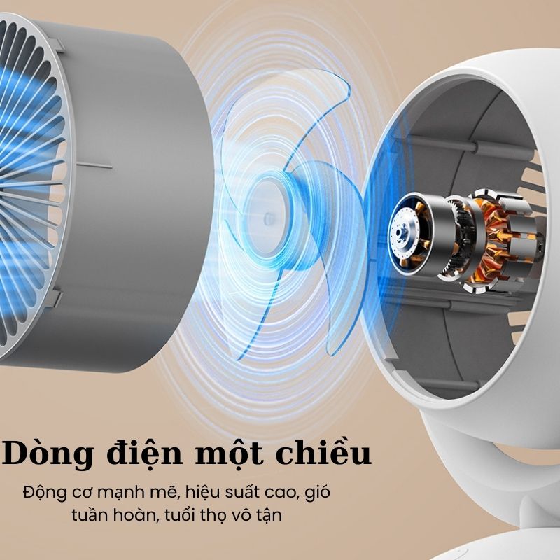 Quạt Cây Đứng Đối Lưu Tuần Hoàn ĐIều Hòa Không Khí Cao cấp k19 - tiếng ồn cực thấp - có điều khiển và hẹn giờ, nút bấm cảm ứng, công suất cao, an toàn cho trẻ em