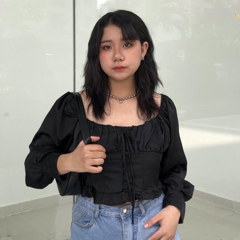 Áo croptop nhúng ngực winx bigsize