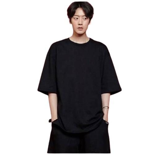 Áo Thun Tay Lỡ Đẹp Giá Rẻ Cotton Co Giãn Cổ Tròn Áo Thun Basic Dáng Rộng Nam Nữ Phông Trơn Oversize Form Rộng