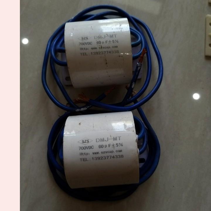 TỤ cao áp 60UF-700v dùng cho máy hàn cơ