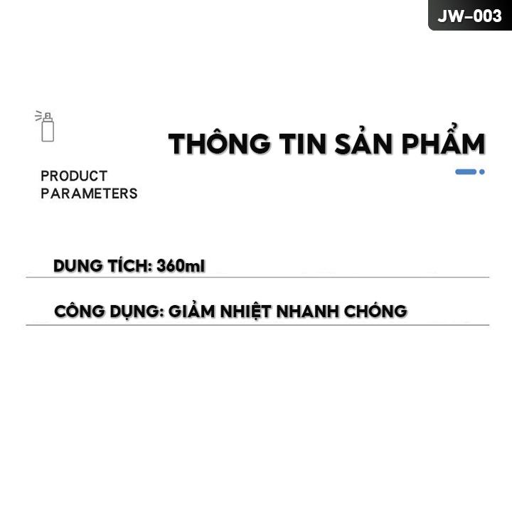 Chai Xịt Làm Mát Mini Dung Tích 360ml Lắc Đều Trước Khi Sử Dụng JW-003