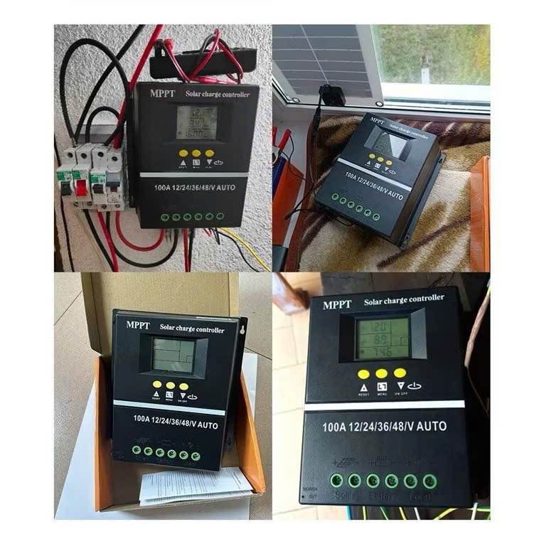 Bộ Sạc Năng Lượng Mặt Trời MPPT 80A Thông Minh Loại Xịn– Tự Động Nhận 12V/24V/36V/48V, Cực Kỳ Ổn Định, đèn trang trí