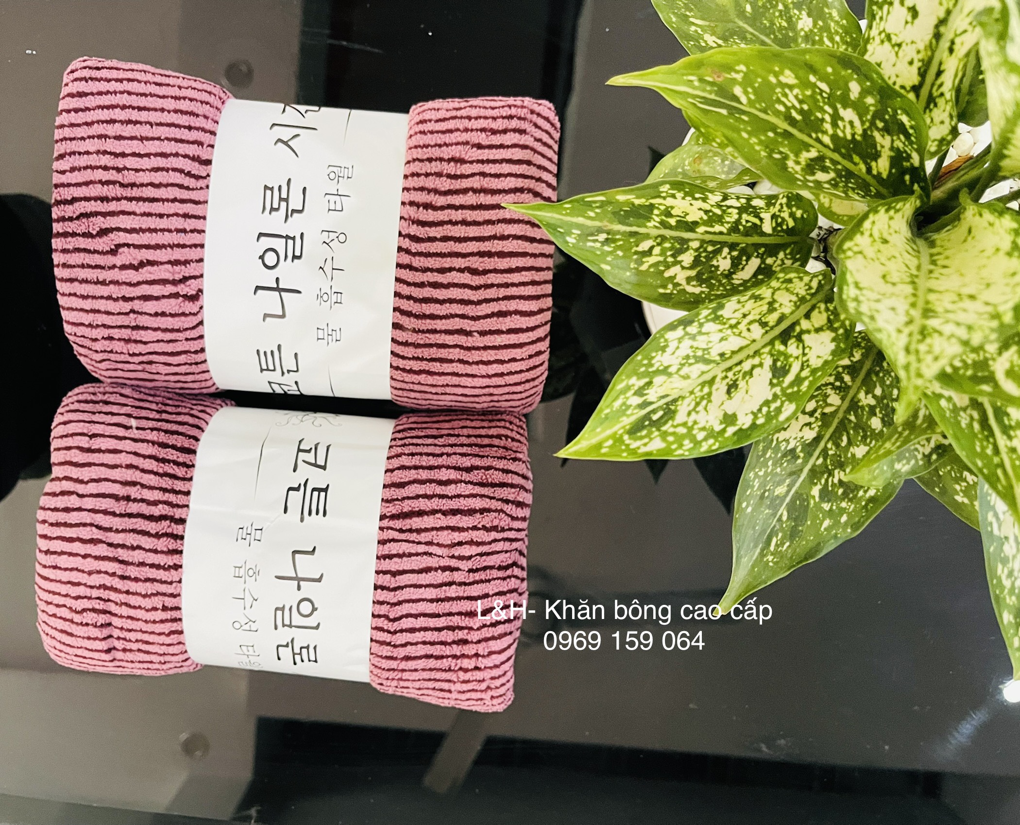 Khăn tắm lông cừu, kẻ tăm Nổi, KT 50x100cm