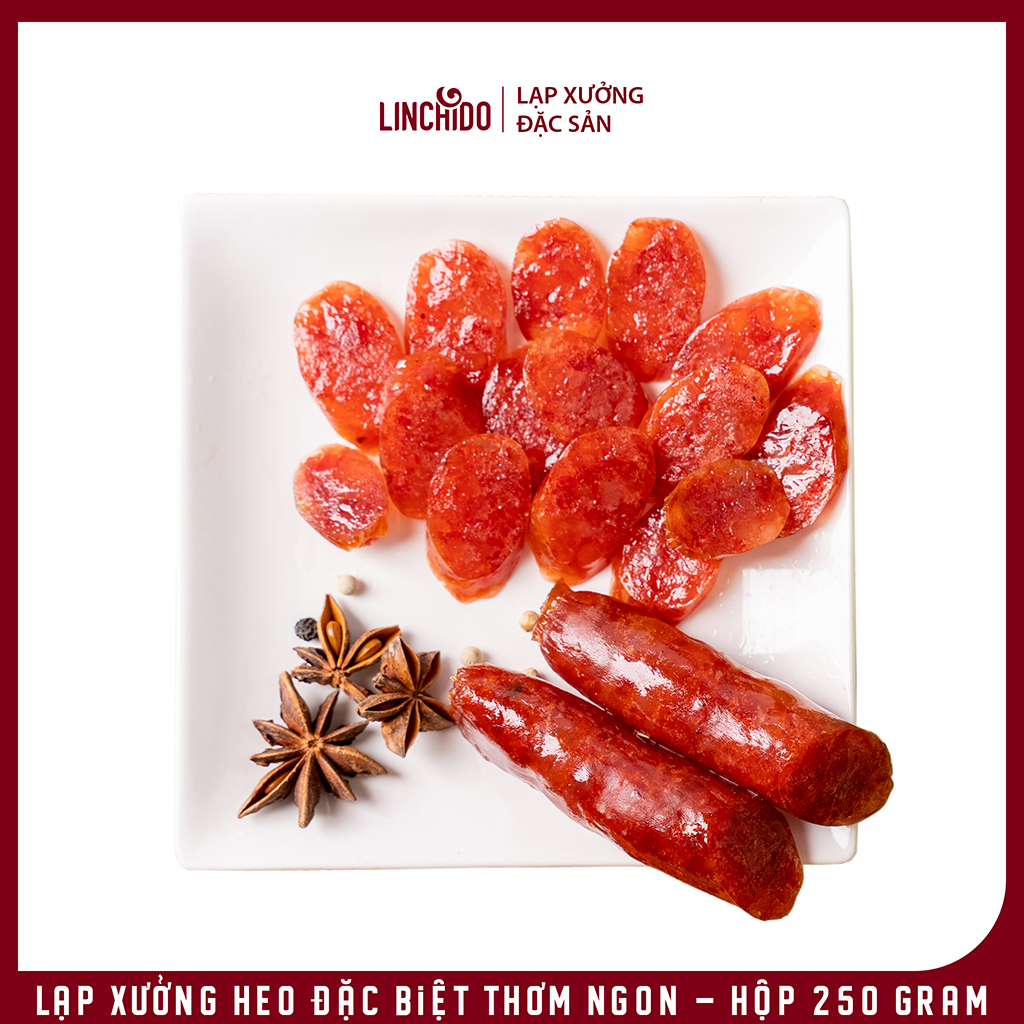 Lạp Xưởng Heo Đặc Biệt Thơm Ngon - Hộp 250 Gram