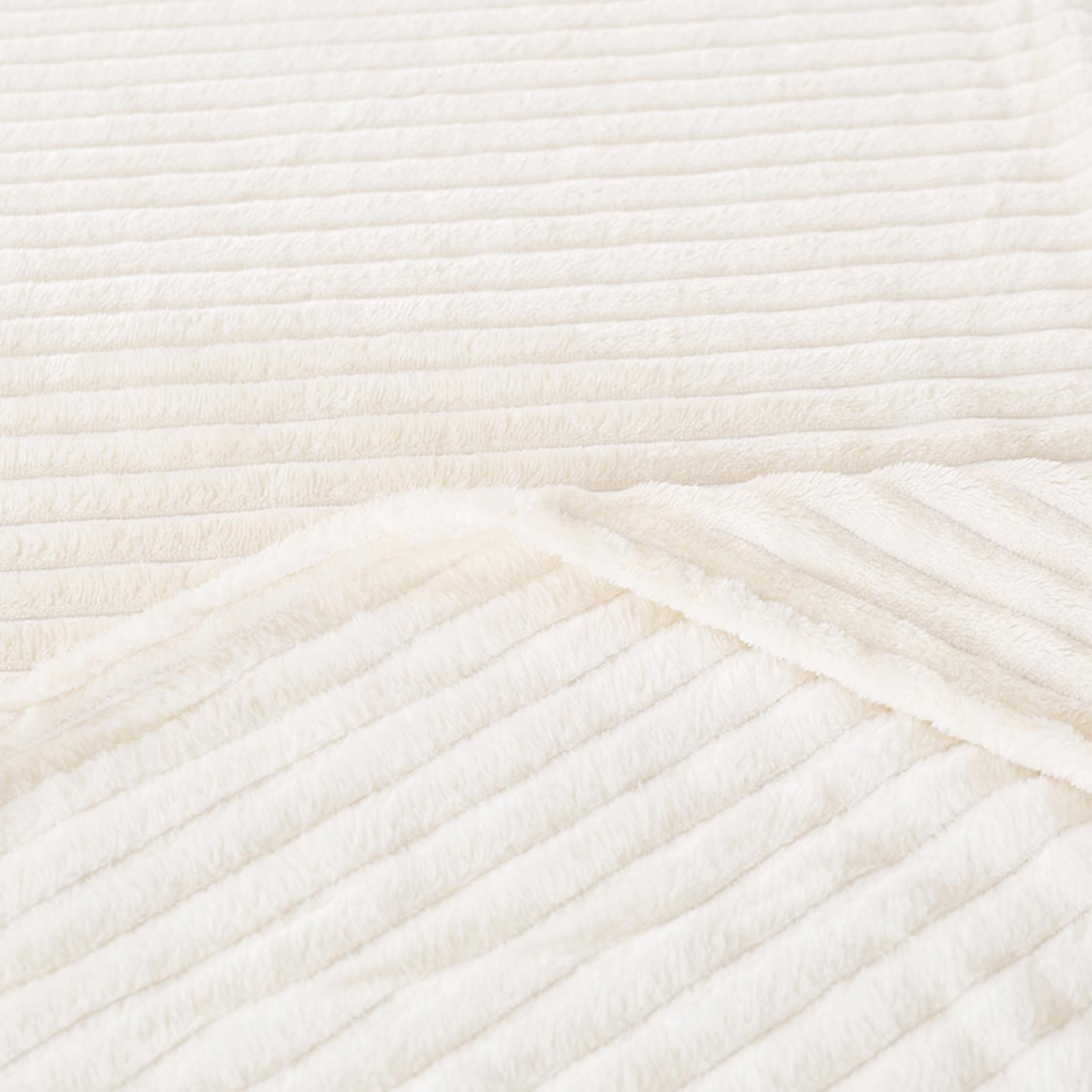 Plush Flannel Blanket Fleece Throw Blanket Nap Blanket Home Bedroom Home Beige