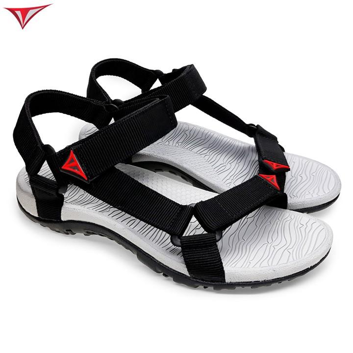 Giày Sandal Nam Việt Thủy Quai Chéo Đen - VT08