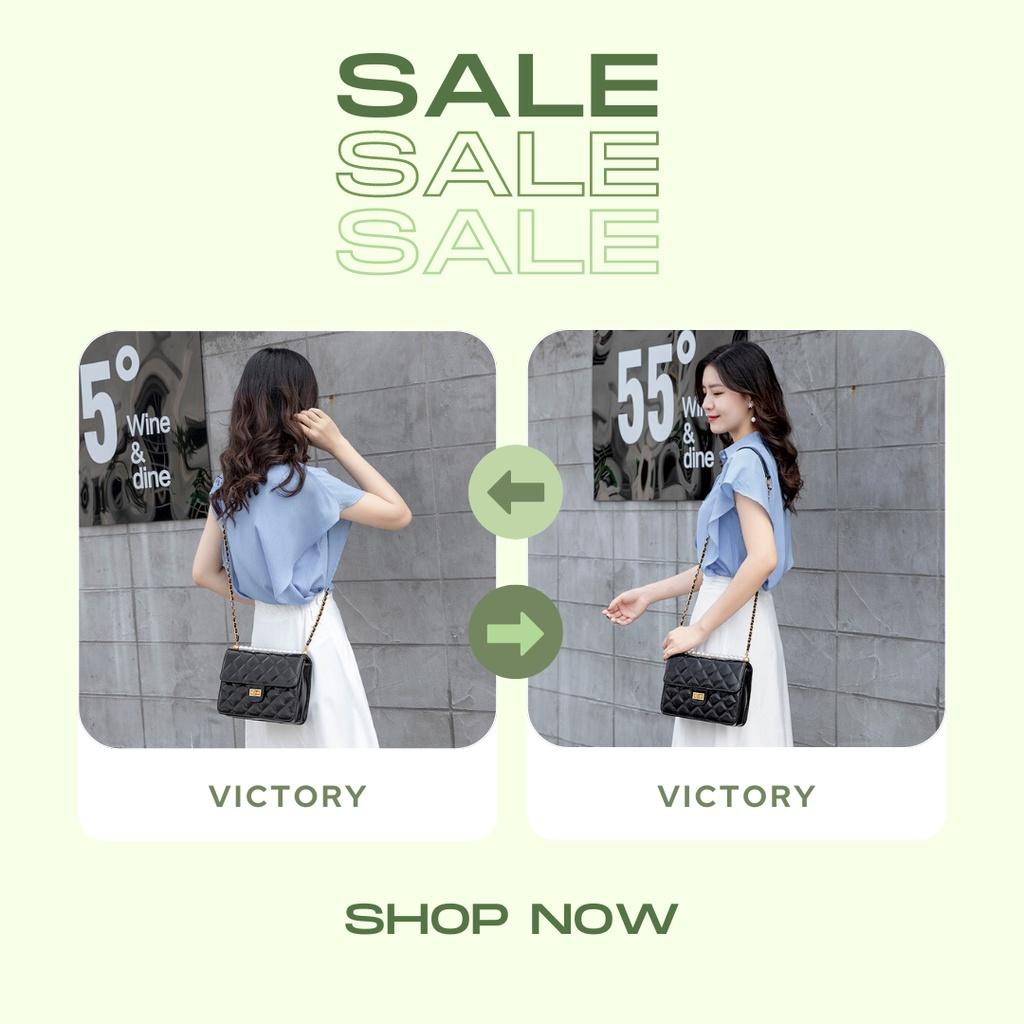 Túi xách nữ đeo chéo kết hợp VICTORY 529 kẹp nách hàng Quảng Châu thời trang siêu hot