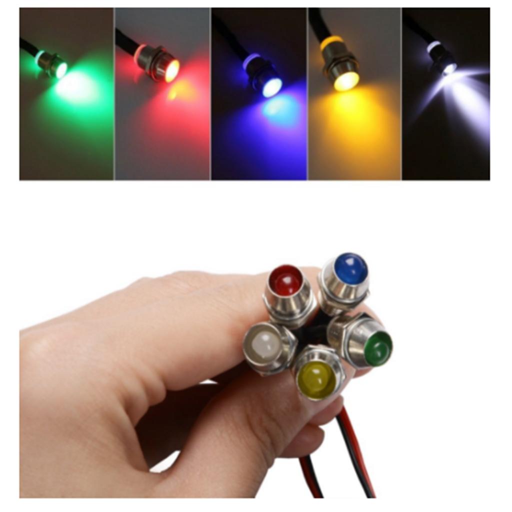 20x LED Indicator Light Bulb 5 Colors Dash Directional Car Motorcycle Boat