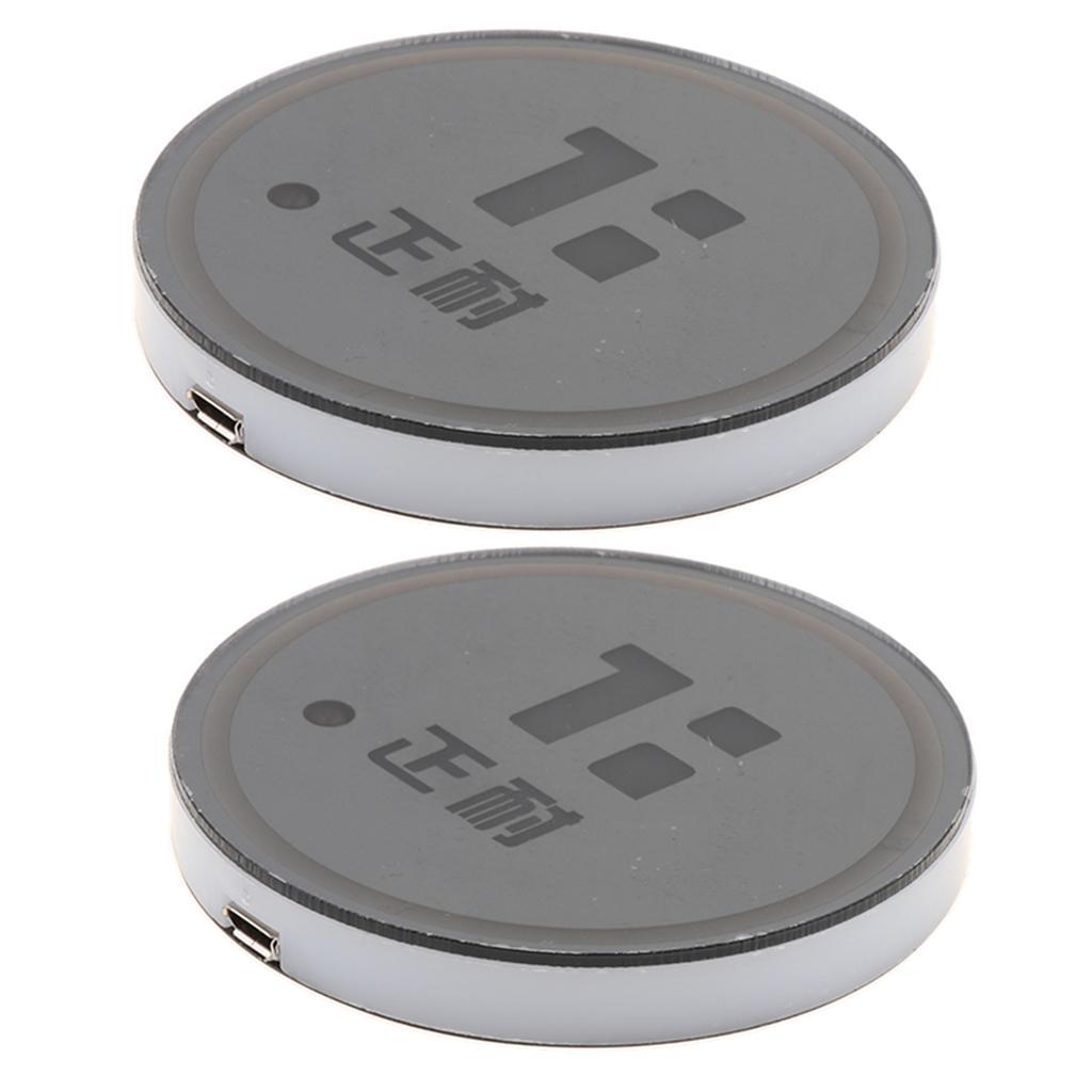 2 Pieces Car Cup Holder Multicolor Led  Mat Interior