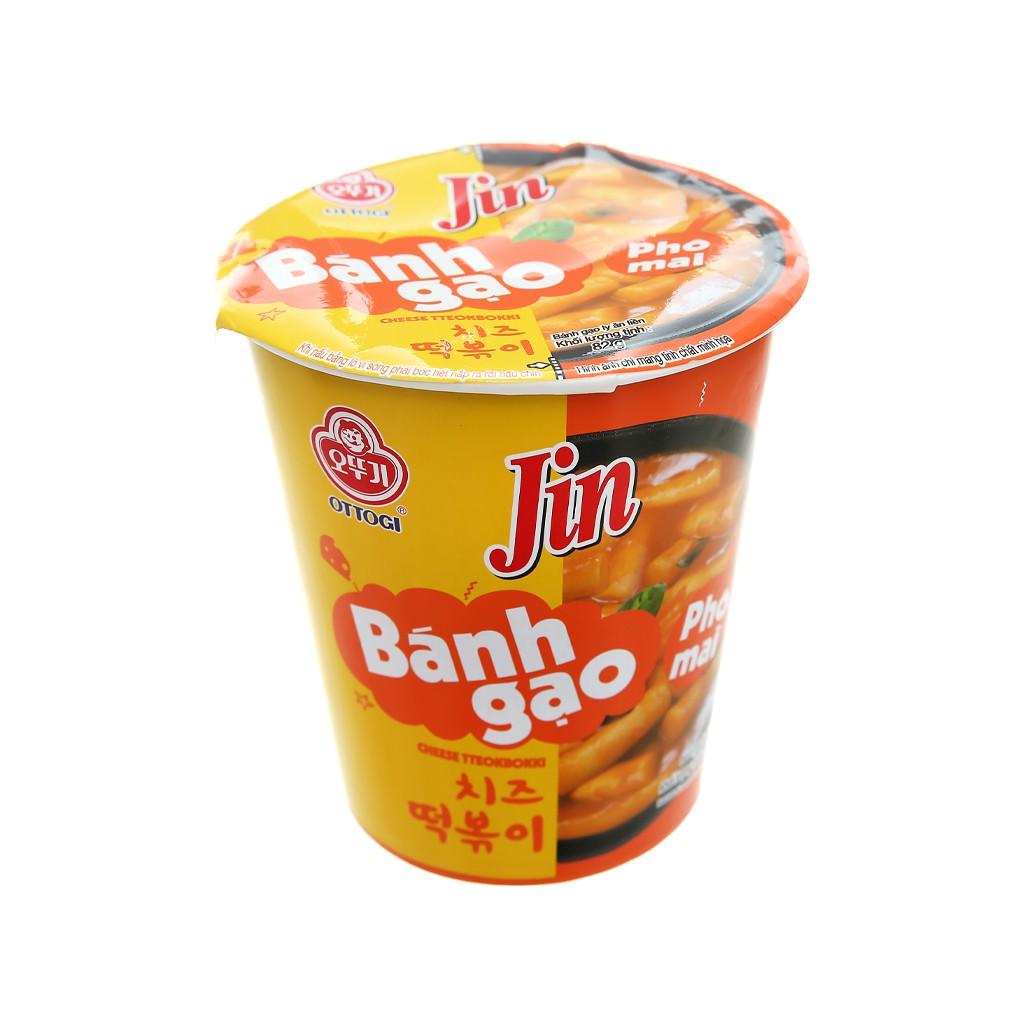 Combo 3 Ly Bánh gạo tokbokki Ottogi Jin vị phô mai 82g