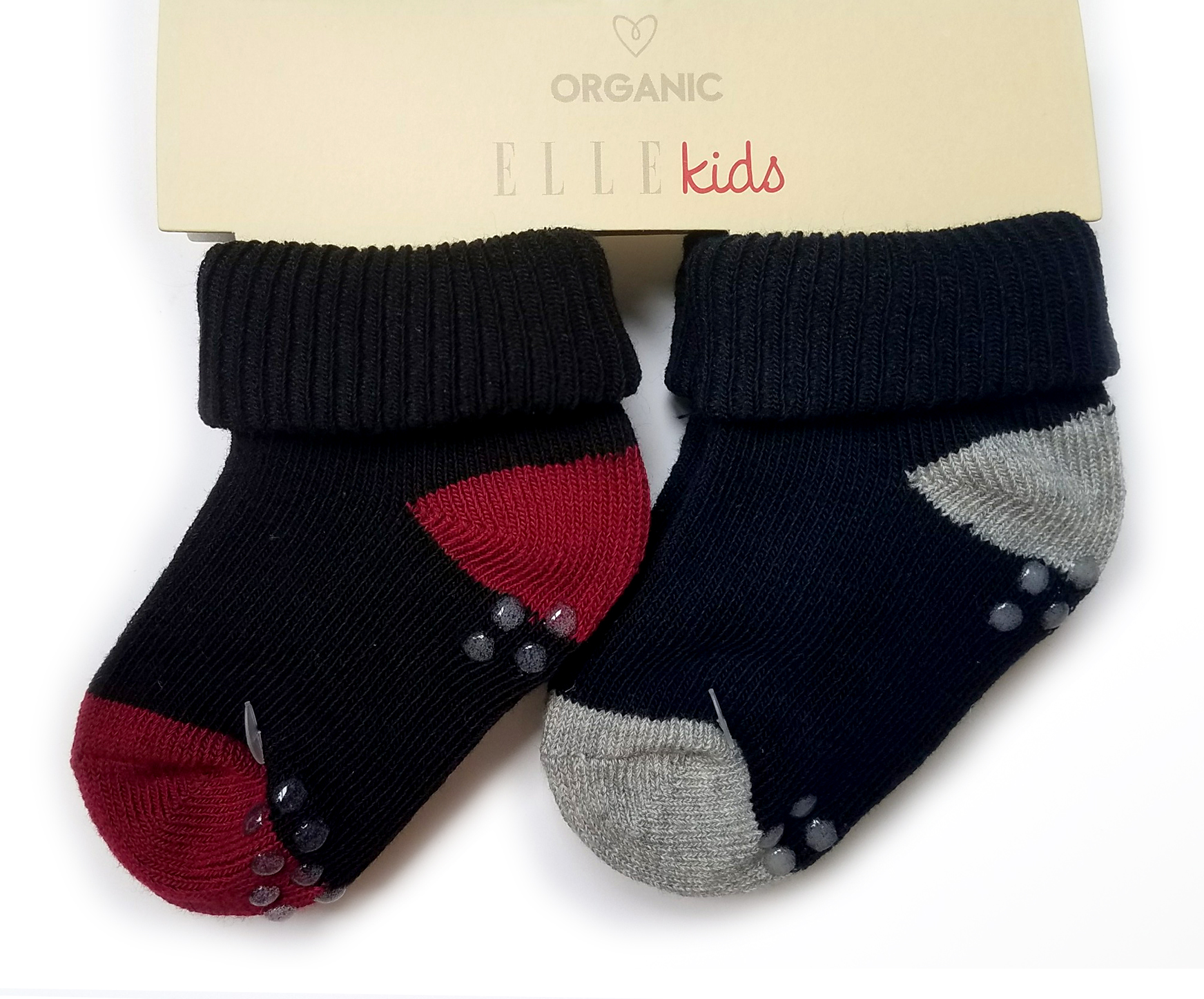 Set 2 đôi vớ tất trẻ em ORGANIC 6-18M ELLE KIDS EK50 LOC2