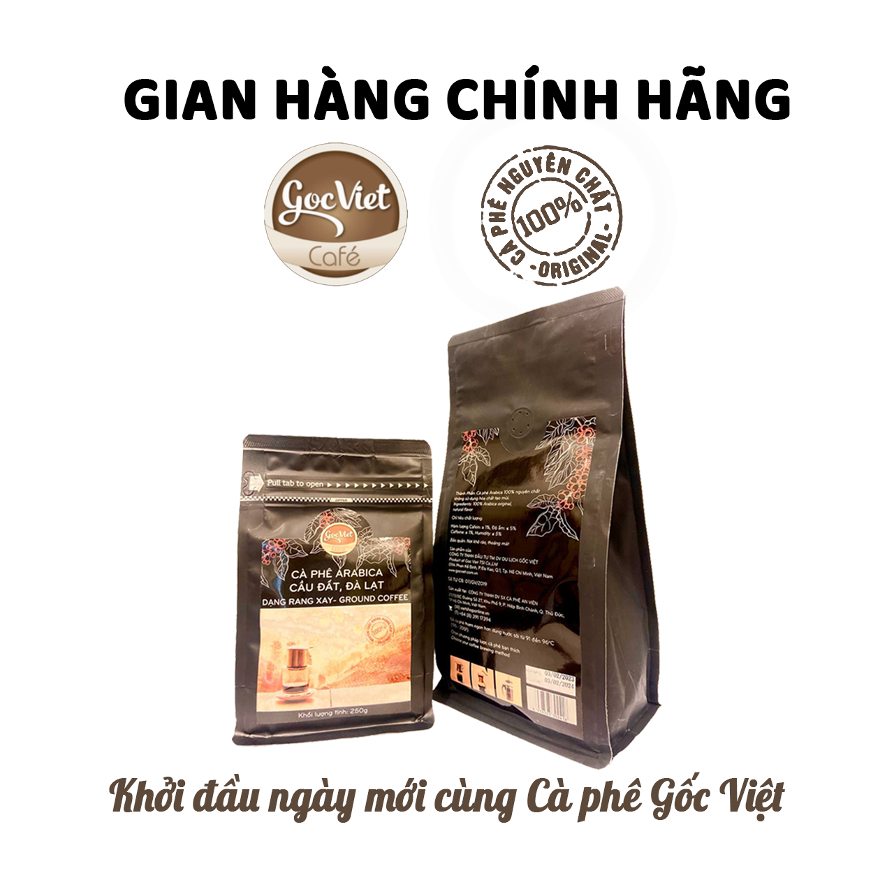 Cà phê Arabica Cầu Đất Đà Lạt - 250 g