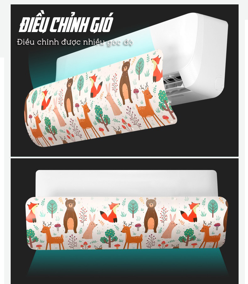 Tấm Chắn Điều Chỉnh Hướng Gió Cho Máy Lạnh Điều Hòa Cao Cấp 90x27cm