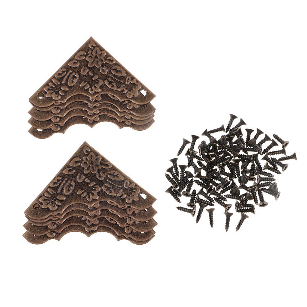 20Pcs Case Box Corners for Furniture Edge Cover Jewelry Case Box Kitchen Corner