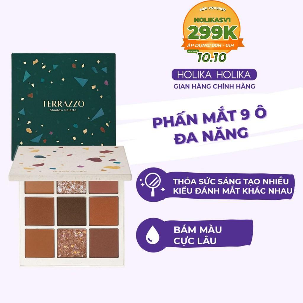 Bảng Phấn Trang Điểm Mắt 9 Ô Holika Holika Terrazzo Shadow Palette