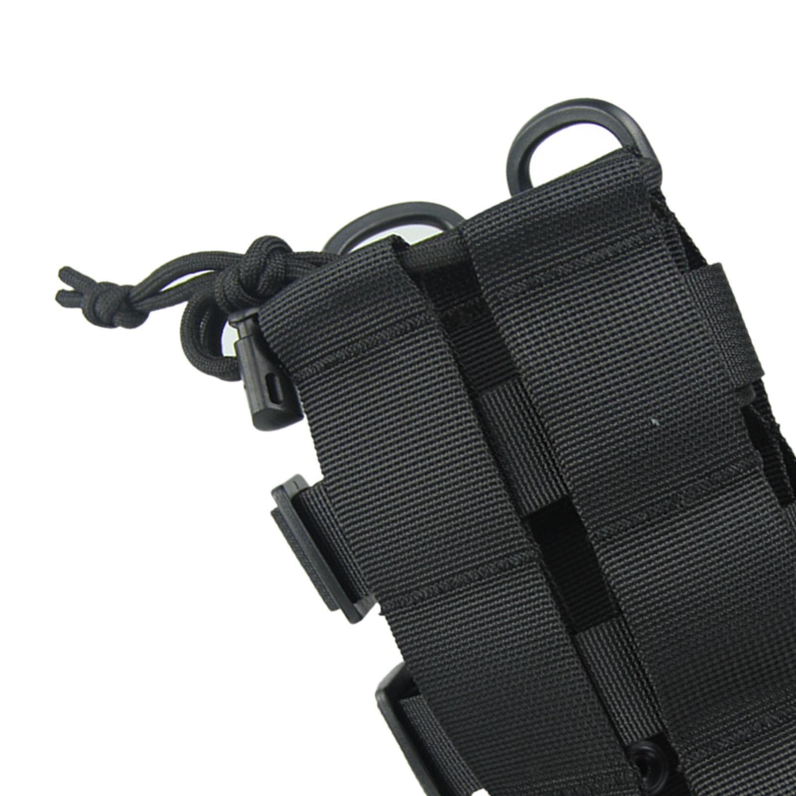 Sports Water Bottles Pouch Bag, 0.3L - 0.8L Tactical Drawstring Molle Water Bottle Holder Pouches Portable Travel Tactical Hydration Carrier Bags