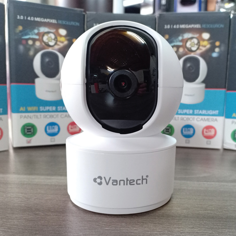 Vantech Camera Onvif Wifi Pan/Tilt Robot 4.0MP AI-V2010C - Hàng chính hãng