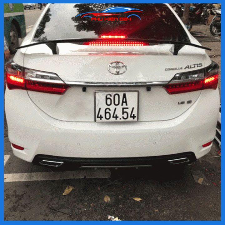 Đuôi gió sau xe thể thao Civic , City, Cerato, Mazda 3 , Elantra có đèn Led hàng mộc chưa sơn